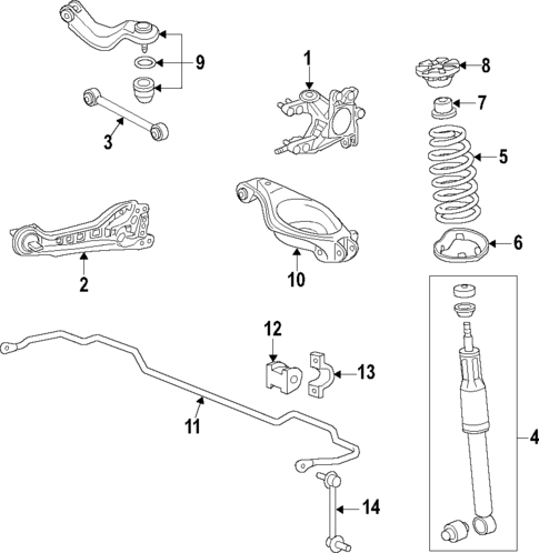 Rear Suspension for 2017 Acura RDX #1