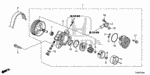 56123R40A01 - Engine: JOINT, IN. for Honda Image