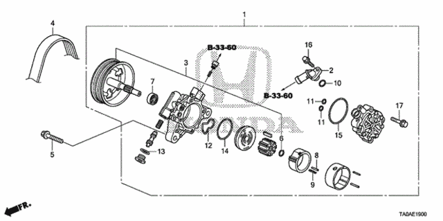 P.S. Pump (L4) for 2012 Honda Accord #0