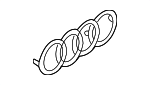 8T0103940A - Engine: Medallion for Audi: RS3, TT Quattro, TTS Quattro Image