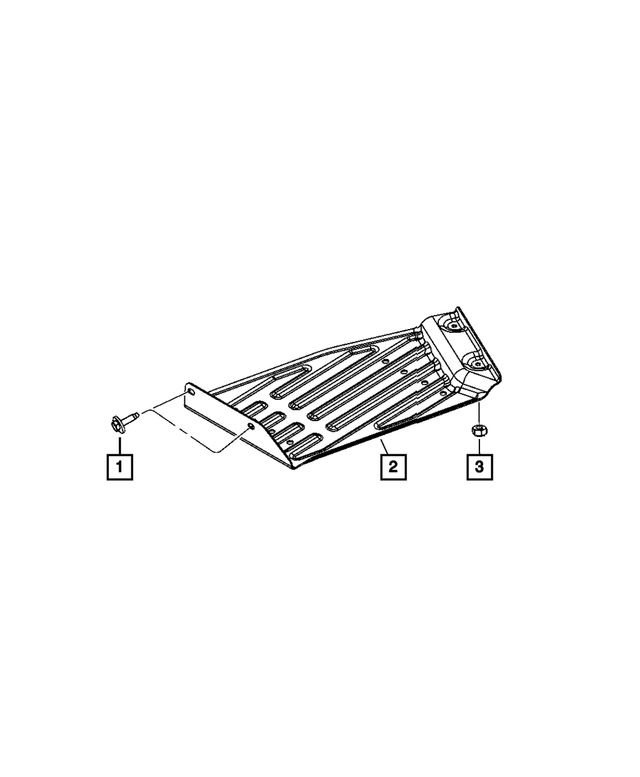 52128499AD - Transfer Case Model 245 [DHX]: Transfer Case Skid Plate for Mopar Image