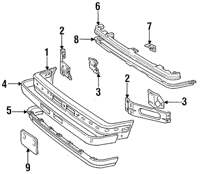 E9TZ17757E - Body: Face Bar for Ford: Ranger Image