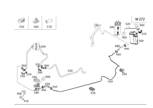 59971990 - Fuel System: Clamp for Mercedes-Benz Image image