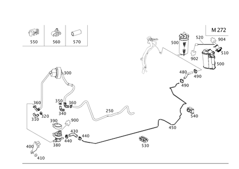 Evaporative Emission Control System for 2010 Mercedes-Benz C300 #0