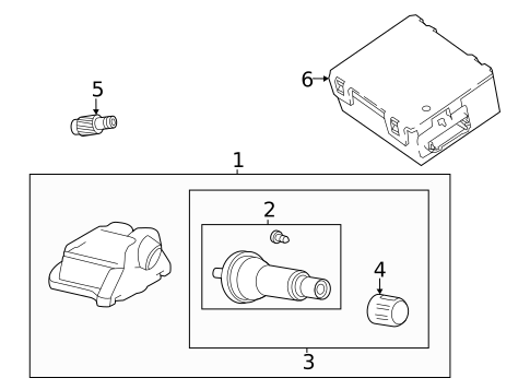 Tire Pressure Monitor Components for 2022 Land Rover Range Rover #0