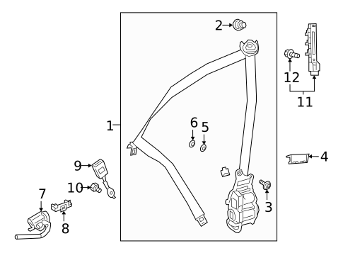 Seat Belt for 2021 Mercedes-Benz AMG GT 63 S #2