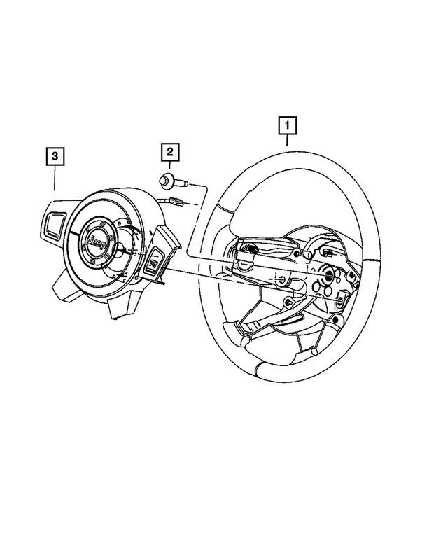 1KQ421J3AA - Steering: Steering Wheel for Mopar Image