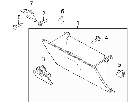Glove Box for 2010 Ford F-150 #0