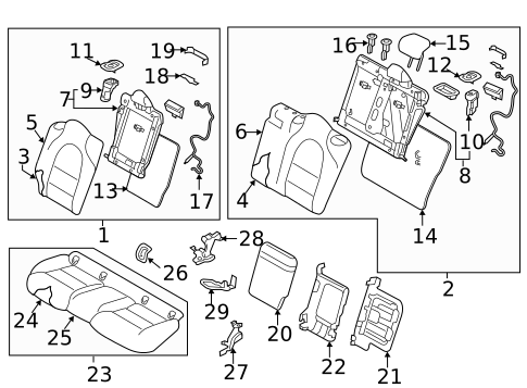 Seats for 2019 INFINITI QX30 #0