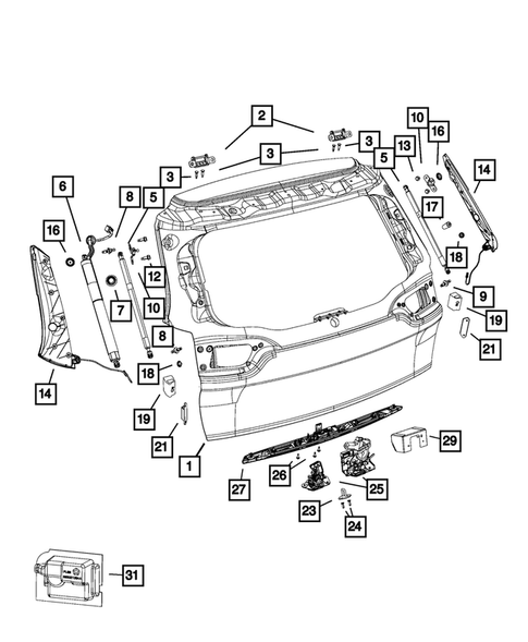 Lift and Tail gates for 2016 Jeep Cherokee #0