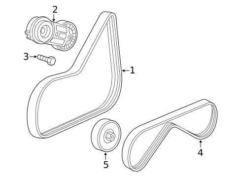 Accessory Drive Belt System Components for 2009 Saturn Sky #0
