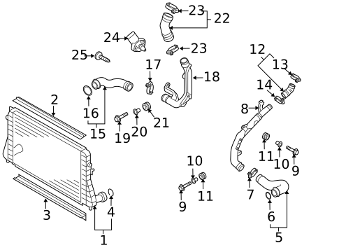 Intercooler for 2010 Volkswagen Jetta #2