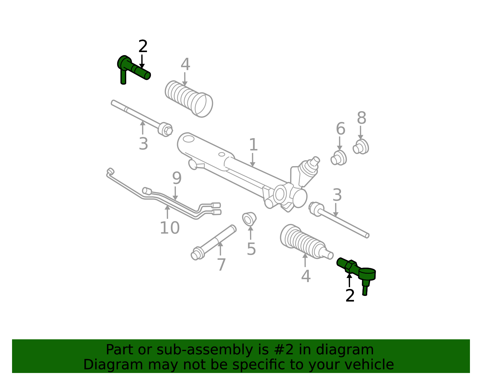 Meoe MEOE-222- - End - Spindle Rod Connecting | Eastgate Ford Parts