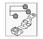 992614335 - : ABS Modulator Bracket for Porsche Image