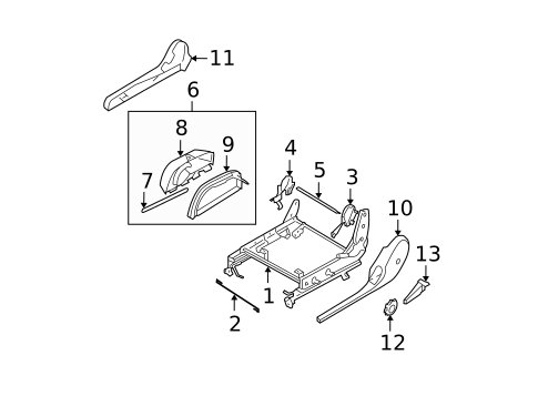 Tracks & Components for 2006 Nissan Quest #1