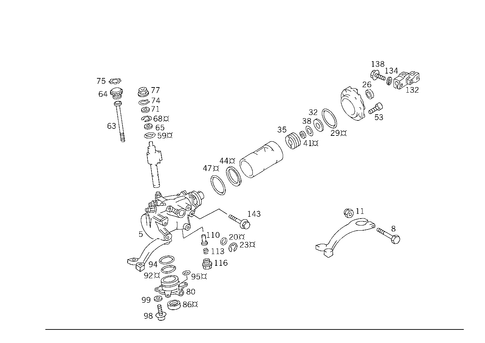 Steering Gear for 1992 Mercedes-Benz 500E #2