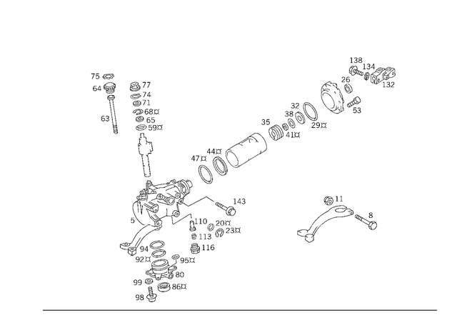 433008406 - Steering: Washer for Mercedes-Benz: 190, 190C, 190D, 190DC, 190E, 200, 200D, 220, 220b, 220D, 220Sb, 230, 240D, 250C, 250S, 250SE, 260E, 280, 280C, 280CE, 280E, 280S, 280SE, 280SEL, 300CE, 300D, 300E, 300SD, 300SE, 300SEL, 300SL, 300TD, 300TE, 350SL, 380SE, 380SEC, 380SEL, 380SL, 380SLC, 400E, 400SE, 400SEL, 450SE, 450SEL, 450SL, 450SLC, 500E, 500SEC, 500SEL, 500SL, 560SEC, 560SEL, 560SL, 600, 600SEL, 600SL, C220, C230, C280, C43 AMG, CLK430, S420, SL320 Image image