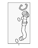97010623101 - Cooling System: Return Hose for Porsche: Panamera Image