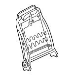 876011BC2A - Body: Seat Back Frame for INFINITI: EX35 Image