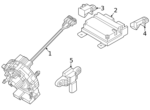 Air Bag Components for 2024 Kia Soul #1
