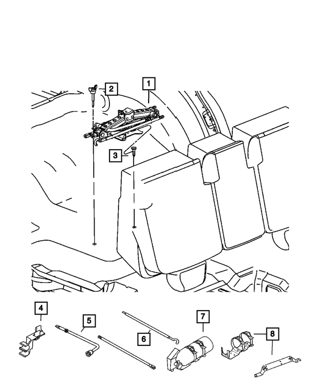 52855519AB - Wheels: Clip for Mopar Image