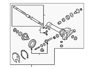 38500EA300 - : Differential Assembly for Nissan: Frontier, Pathfinder, Xterra Image