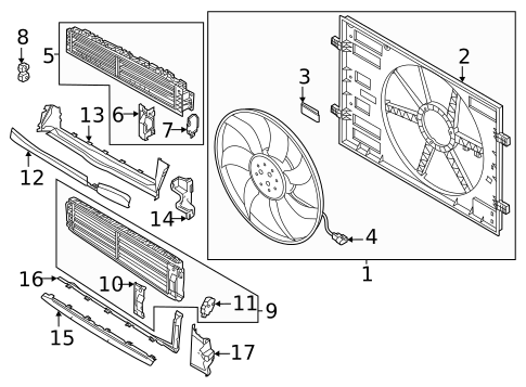 Cooling Fan for 2025 Audi A3 Quattro #0