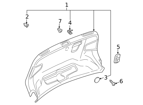 Interior Trim - Trunk for 2018 Audi A3 Quattro #0