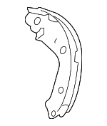 43153SNAA03 - Brakes: Brake Shoes for Honda: Civic, Fit, Insight Image