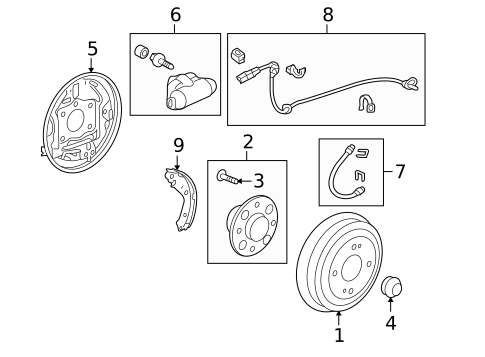 Brake Components for 2010 Honda Insight #0