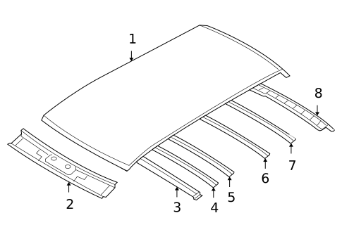 Roof & Components for 2009 Hyundai Santa Fe #0