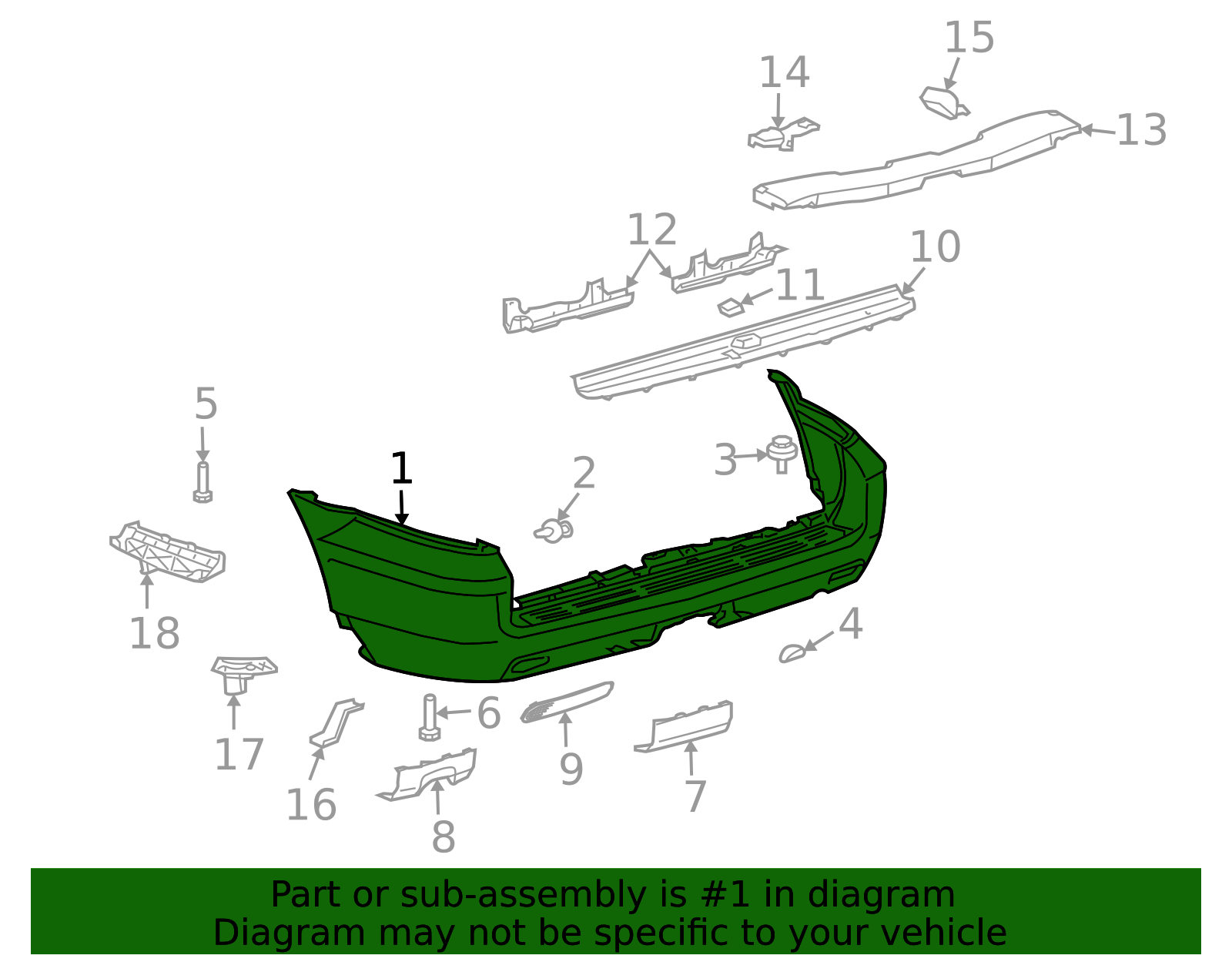 2003-2009 Lexus GX470 Bumper Cover 52159-60964 | OEM Parts Online