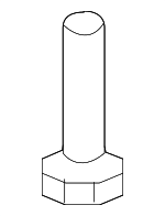 9015960476 - Body: Bumper Cover Screw for Lexus: GX470 Image