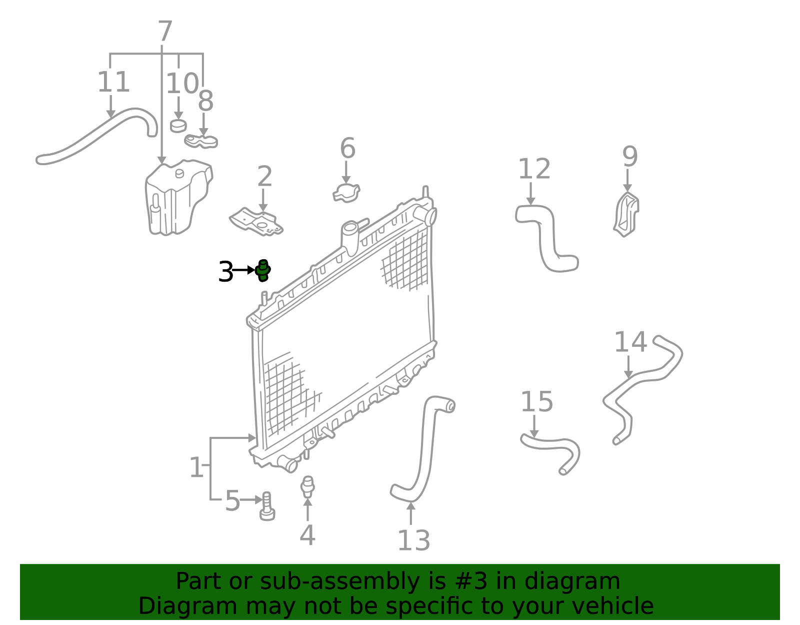 1990-2003 Nissan Radiator Assembly Mount Cushion 21506-51E00 | OEM ...