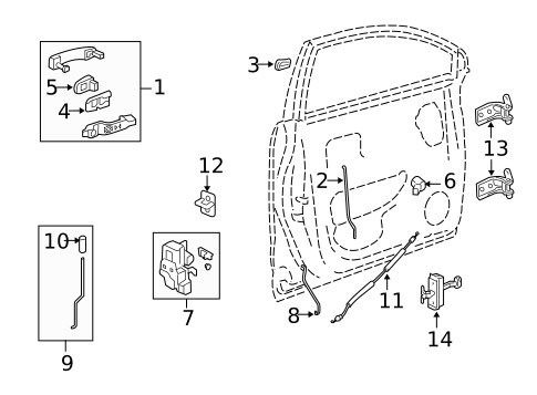 Front Door for 2008 Saturn Vue #1