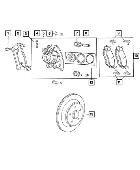 Rear Brakes for 2010 Dodge Ram 1500 #0