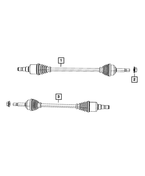 Rear Axle Shafts for 2011 Dodge Journey #0