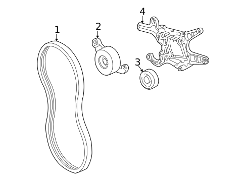 Belts & Pulleys for 1996 Pontiac Sunfire #0