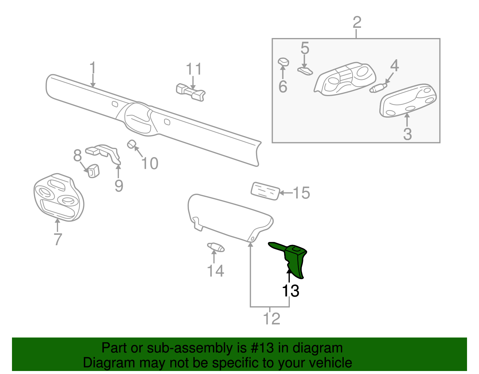 Sun-Visor Support - Porsche (997-731-461-02-01C)