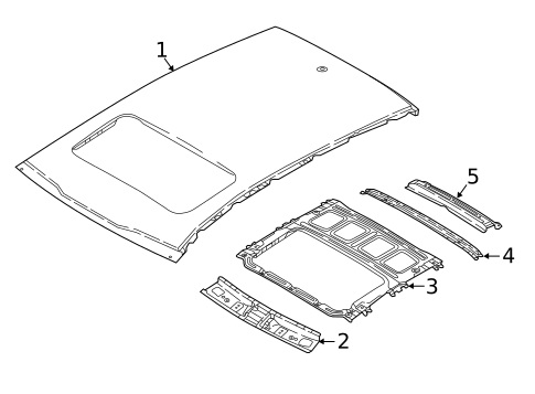 Roof & Components for 2017 Kia Niro #1
