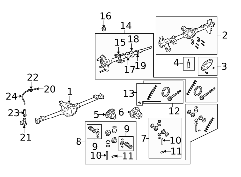 Axle Housing for 2009 Jeep Wrangler #1