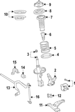 481310R330 - Suspension: Coil Spring for Toyota: RAV4 Image
