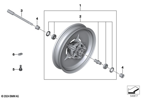 Wheels with Bearings for 2025 BMW-Motorrad CE #2