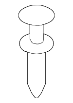 B0416886502 - Body: Grille Assembly Fastener for Mazda: CX-9 Image