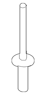 TK2150355 - Body: Upper Molding Rivet for Mazda: 3, 6, CX-3, CX-30, CX-5, CX-50, CX-9, MX-30 EV Image