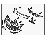TK2150710D27 - : Grille Assembly for Mazda Image
