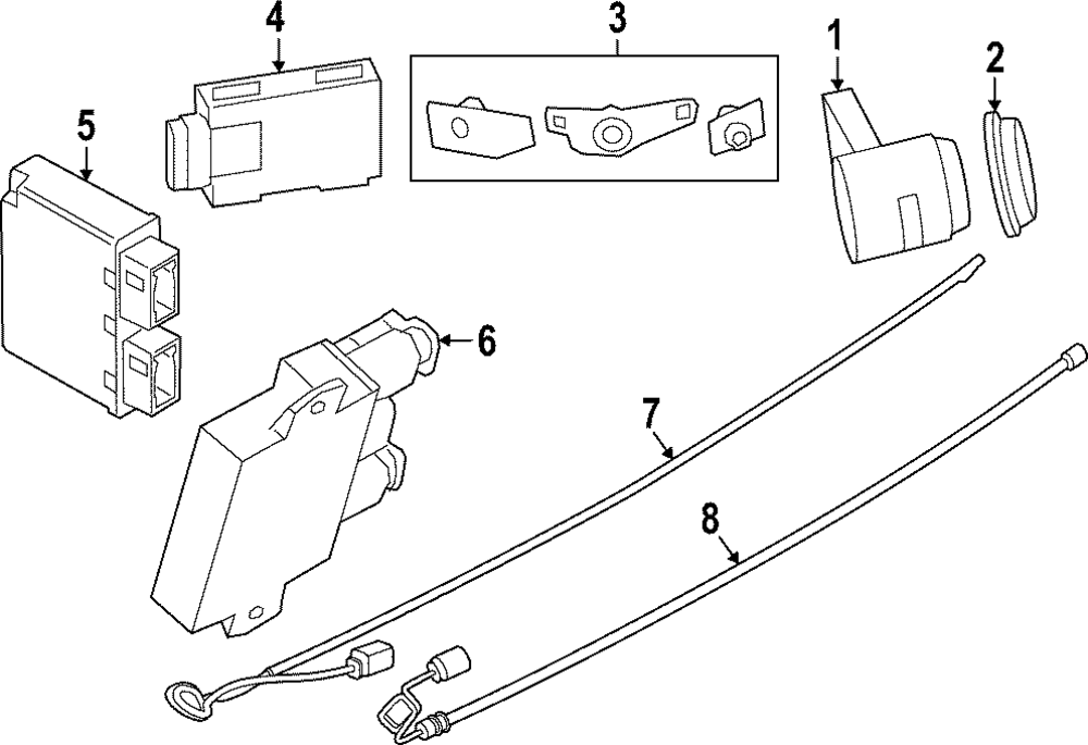 Control Unit Radar Sensor Cl 613023 (66-32-5-A73-2E8)