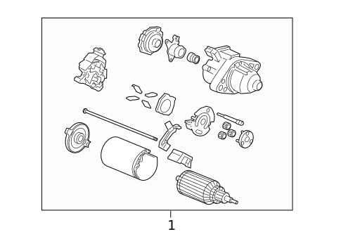 Starter for 2012 Acura RDX #0