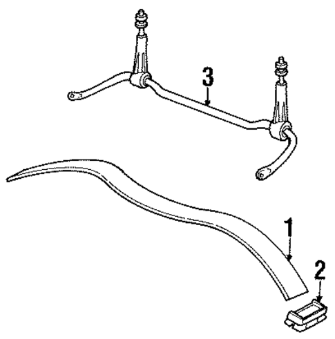 Stabilizer Bar & Components for 1998 Volvo V90 #0