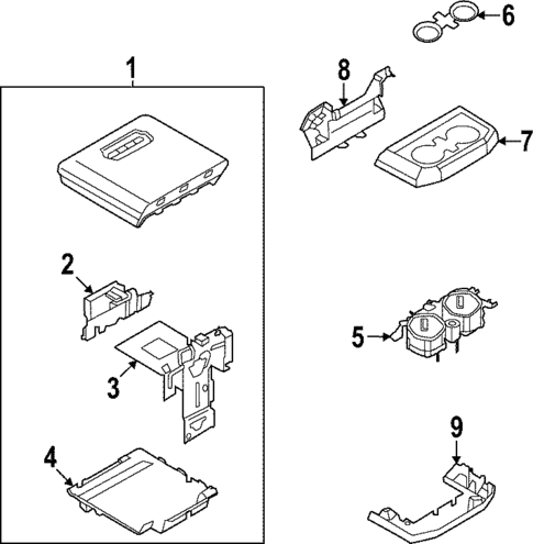Front Console for 2022 Ford F-150 Lightning #3